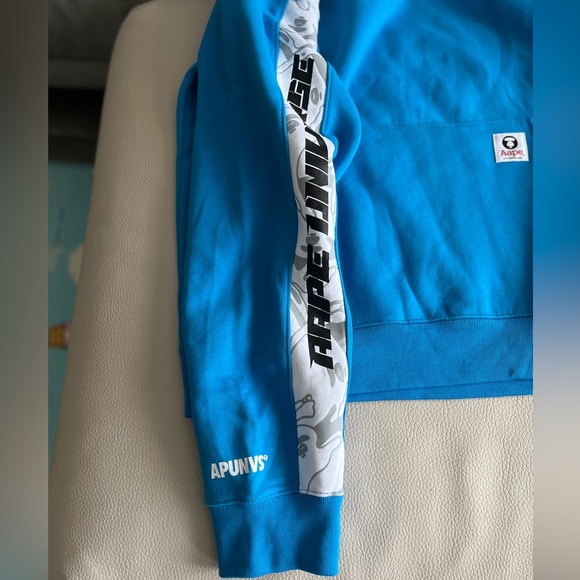 NWT - AAPE by A Bathing Ape (BAPE) Logo Tape Hoodie - Men XL/Women XXL - Picture 7 of 11